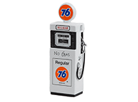 Greenlight - Vintage Gas Pumps Series 12 | 1951 Wayne 505 Gas Pump - Union 76 Regular Gasoline "No Gas" (1/18 scale diecast model, White) 14120B/24 