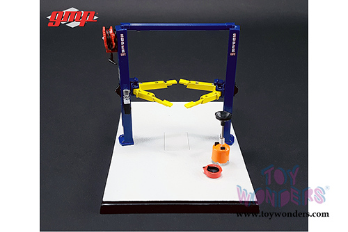 GMP - Two Post Lift (1:43 Scale, Blue/Yellow) 14301