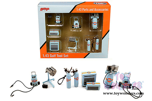 GMP - Gulf Oil Shop Tool Set #1 (6 pc. set, 1:43 Scale) 14313