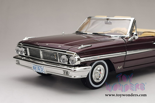 Sun Star USA - Ford Galaxie 500/XL Open Convertible (1964, 1/18 scale diecast model car, Vintage Burgundy) 1432