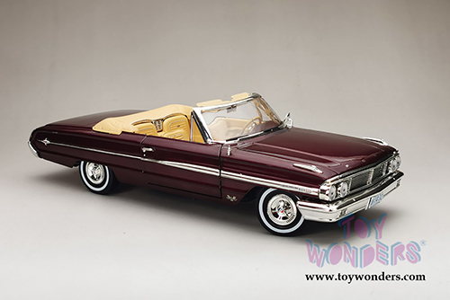 Sun Star USA - Ford Galaxie 500/XL Open Convertible (1964, 1/18 scale diecast model car, Vintage Burgundy) 1432