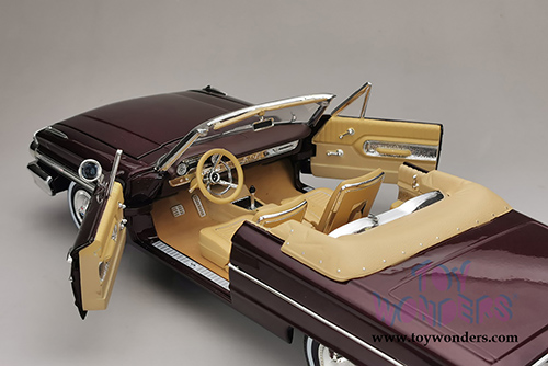 Sun Star USA - Ford Galaxie 500/XL Open Convertible (1964, 1/18 scale diecast model car, Vintage Burgundy) 1432