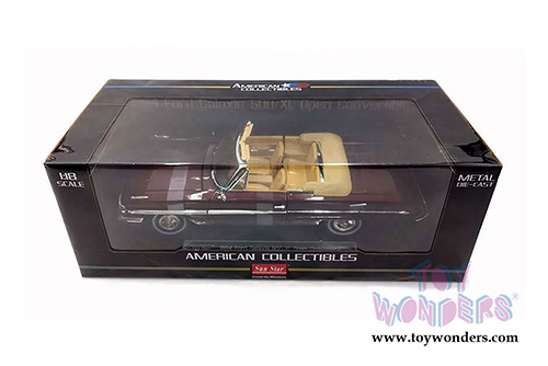 Sun Star USA - Ford Galaxie 500/XL Open Convertible (1964, 1/18 scale diecast model car, Vintage Burgundy) 1432