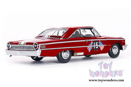Sun Star USA - Ford Galaxie 500/XL #15 B. Williams/M. Steele Goodwood Revival 2011 St. Mary’s Trophy Race (1963, 1/18 scale diecast model car, Red/White) 1472