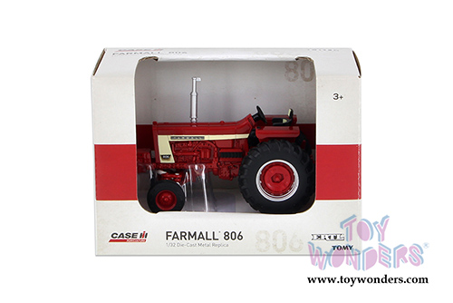 Tomy ERTL Case IH - Farmall 806 Tractor (1/32 scale die cast model car, Red) 14926