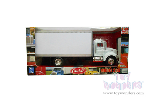 New Ray - Peterbilt&reg; 335 Box Truck (1/43, diecast model car, White) 15803D
