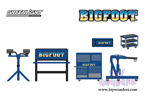 Greenlight - BIGFOOT&reg; - Shop Tool Accessories Series 2 (6 pc. set, 1:64 Scale) 16040A/48