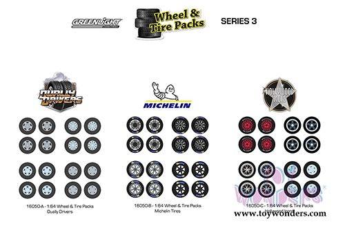 Greenlight - Auto Body Shop - Wheel & Tire Packs Series 3 (1/64 scale) 16050/48
