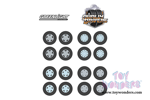 Greenlight - Auto Body Shop - Wheel & Tire Packs Series 3 | Dually Drivers (1/64 scale) 16050A/48
