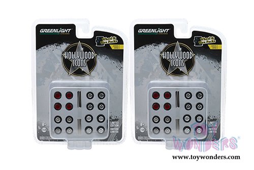 Greenlight - Auto Body Shop - Wheel & Tire Packs Series 3 | Hollywood Icons (1/64 scale) 16050C/48