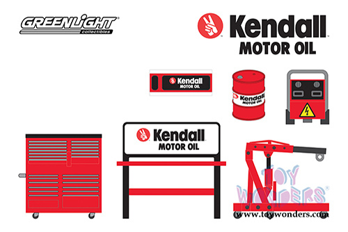 16060B/48 Greenlight Shop Tool Kendall Motor Oil diecast model car accessories