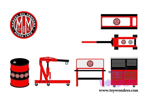 Greenlight - Shop Tool Accessories Series 4 (6 pc. set, 1:64 Scale) 16080/48