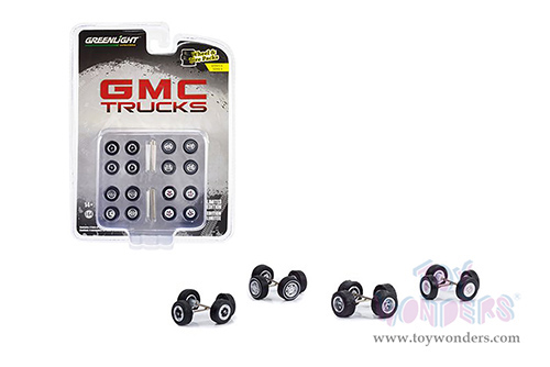 16110A/48 Greenlight Auto Body Shop Wheel & Tire Packs Series 6 GMC Trucks model diecast car accessories