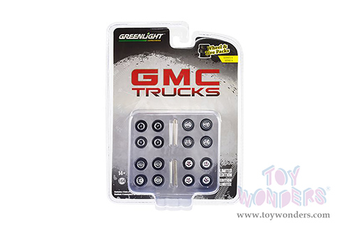 16110A/48 Greenlight Auto Body Shop Wheel & Tire Packs Series 6 GMC Trucks model diecast car accessories