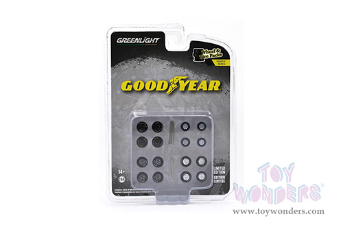 16110B/48 Greenlight Auto Body Shop Wheel & Tire Packs Series 6 Goodyear Tires model diecast car accessories