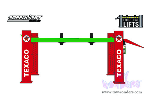 16120B/48 Greenlight Auto Body Shop Four-Post Lifts Series 2 Texaco model diecast car accessories