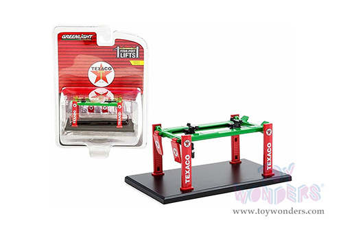 16120B/48 Greenlight Auto Body Shop Four-Post Lifts Series 2 Texaco model diecast car accessories