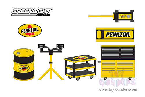 16140A/48 Greenlight Shop Tool Accessories Series 5 Pennzoil model diecast car accessories