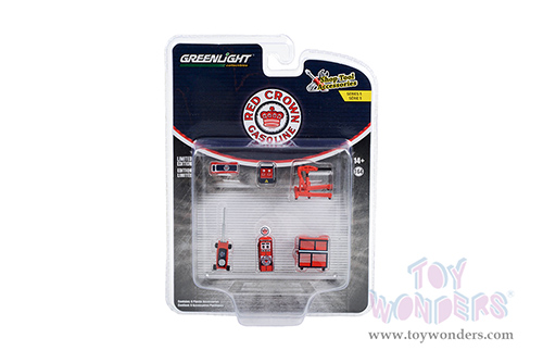 16140C/48 Greenlight Shop Tool Accessories Series 5 Red Crown Gasoline model diecast car accessories