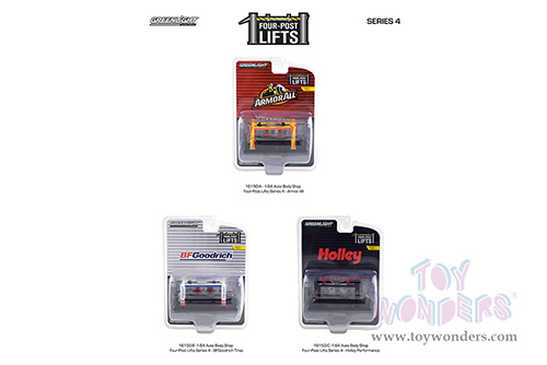 16150/48 Greenlight Auto Body Shop Four-Post Lifts Series 4 diecast model car accessories