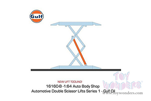 16160/48 Greenlight Auto Body Shop Automotive Double Scissor Lifts Series 1 diecast model car accessories