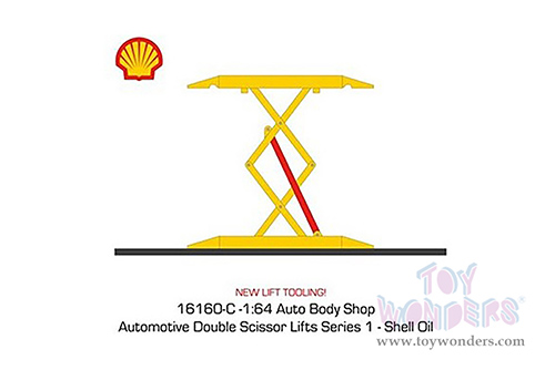 16160/48 Greenlight Auto Body Shop Automotive Double Scissor Lifts Series 1 diecast model car accessories