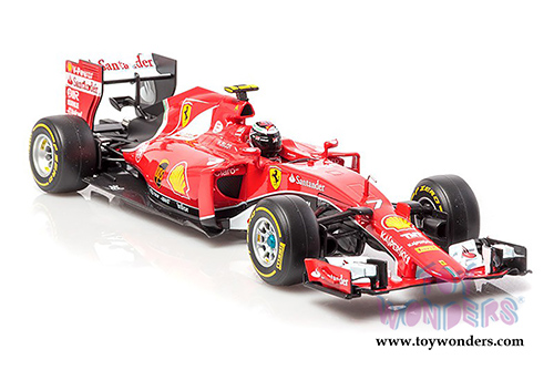 BBurago Ferrari Racing - SF15-T 2015 Ferrari Racing Formula 1 Kimi Raikkonen #7 (1/18 scale diecast model car, Red) 16801R