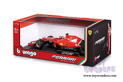 BBurago Ferrari Racing - SF15-T 2015 Ferrari Racing Formula 1 Kimi Raikkonen #7 (1/18 scale diecast model car, Red) 16801R