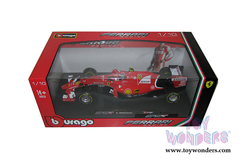 BBurago Ferrari Racing - SF15-T 2015 Ferrari Racing Formula 1 Kimi Raikkonen #7 (1/18 scale diecast model car, Red) 16801R