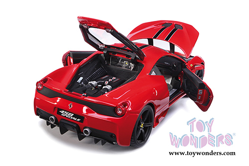 BBurago Signature Series - Ferrari 458 Speciale Hardtop (1/18 scale diecast model car, Red) 16903R