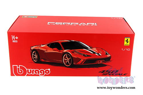 BBurago Signature Series - Ferrari 458 Speciale Hardtop (1/18 scale diecast model car, Red) 16903R