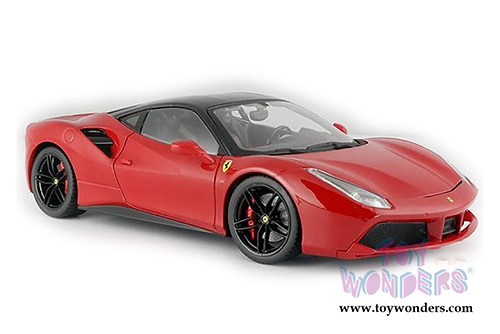 BBurago Signature Series - Ferrari 488 GTB Hard Top (1/18 scale diecast model car, Red) 16905R