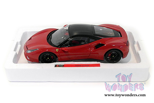 BBurago Signature Series - Ferrari 488 GTB Hard Top (1/18 scale diecast model car, Red) 16905R