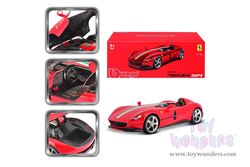 BBurago Signature - Ferrari Monza SP1 (1/18 scale diecast model car, Red) 16909R