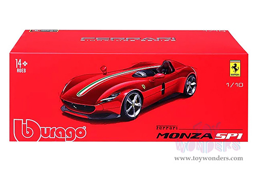 BBurago Signature - Ferrari Monza SP1 (1/18 scale diecast model car, Red) 16909R