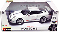 BBurago - Porsche 911 GT3 RS 4.0 Hard Top (1/18 scale diecast model car, White) 18-11036W; 