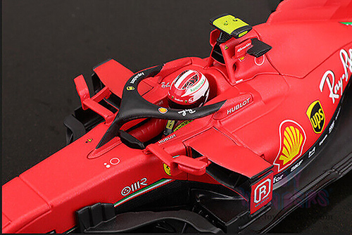 BBurago Ferrari Racing - Ferrari SF21 #16 Charles Leclerc Formula One F1 Car (2021) (1/18 scale diecast model car, Red) 18-16809LECL