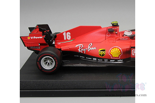 BBurago Ferrari Racing - Ferrari SF21 #16 Charles Leclerc Formula One F1 Car (2021) (1/18 scale diecast model car, Red) 18-16809LECL