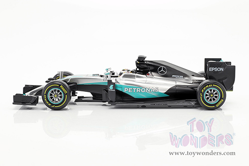 BBurago - Mercedes AMG F1 W12 E Performance #44 Lewis Hamilton Formula 1 (2016) (1/18 scale diecast model car, Silver/Turquoise) 18-18001HAMI