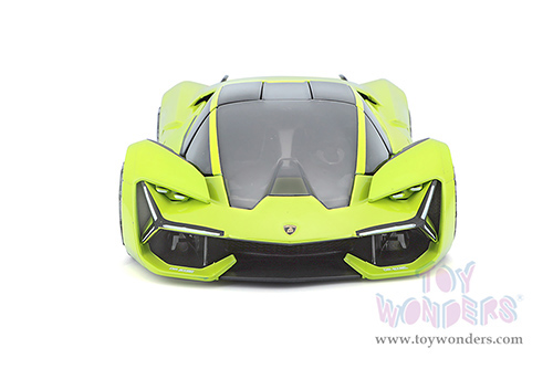 BBurago - Lamborghini Terzo Millennio (1/24 scale diecast model car, Lime Green/Black Top) 18-21094GN