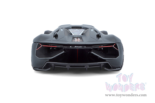 BBurago - Lamborghini Terzo Millennio Hardtop (1/24 scale diecast model car, Dark Gray/Black Top) 18-21094GY