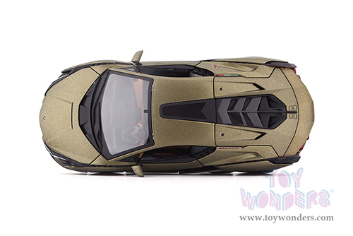 BBurago -  Lamborghini Sián FKP37 Hardtop (1/24 scale diecast model car, Matte Green) 18-21099GN