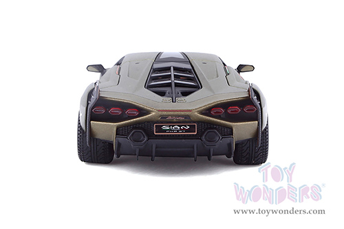 BBurago -  Lamborghini Sián FKP37 Hardtop (1/24 scale diecast model car, Matte Green) 18-21099GN