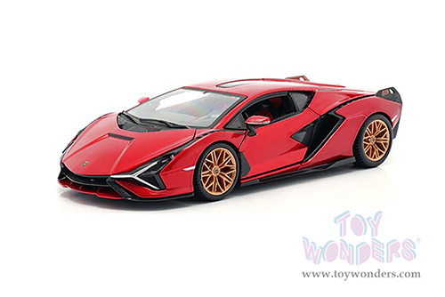 BBurago -  Lamborghini Sián FKP37 Hardtop (1/24 scale diecast model car, Red) 18-21099R