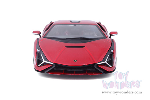 BBurago -  Lamborghini Sián FKP37 Hardtop (1/24 scale diecast model car, Red) 18-21099R