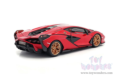BBurago -  Lamborghini Sián FKP37 Hardtop (1/24 scale diecast model car, Red) 18-21099R