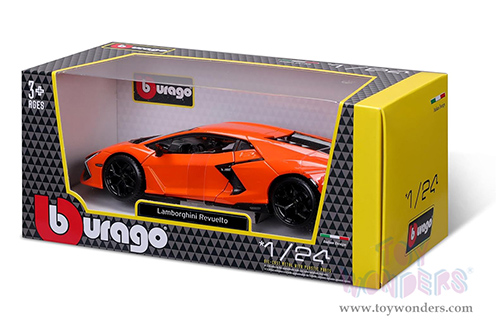 BBurago - Lamborghini Revuelto Hardtop (1/24 scale diecast model car, Orange) 18-21106OR