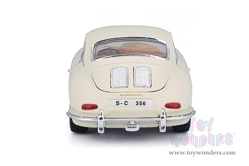BBurago - Porsche 356B Coupé (1961, 1/24 scale diecast model car, Ivory) 18-22079IV