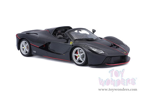 BBurago Ferrari Race & Play - Ferrari F70 Aperta (1/24 scale diecast model car, Black) 18-26022BK