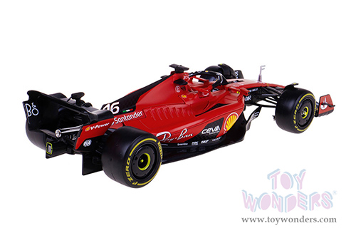 Bburago - Ferrari SF-23 #16 Charles Leclerc with Driver Figure (1/24 scale diecast model car, Red) 18-26809/16